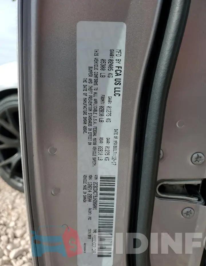 2C3CDXCT9JH206001 Photo# 12