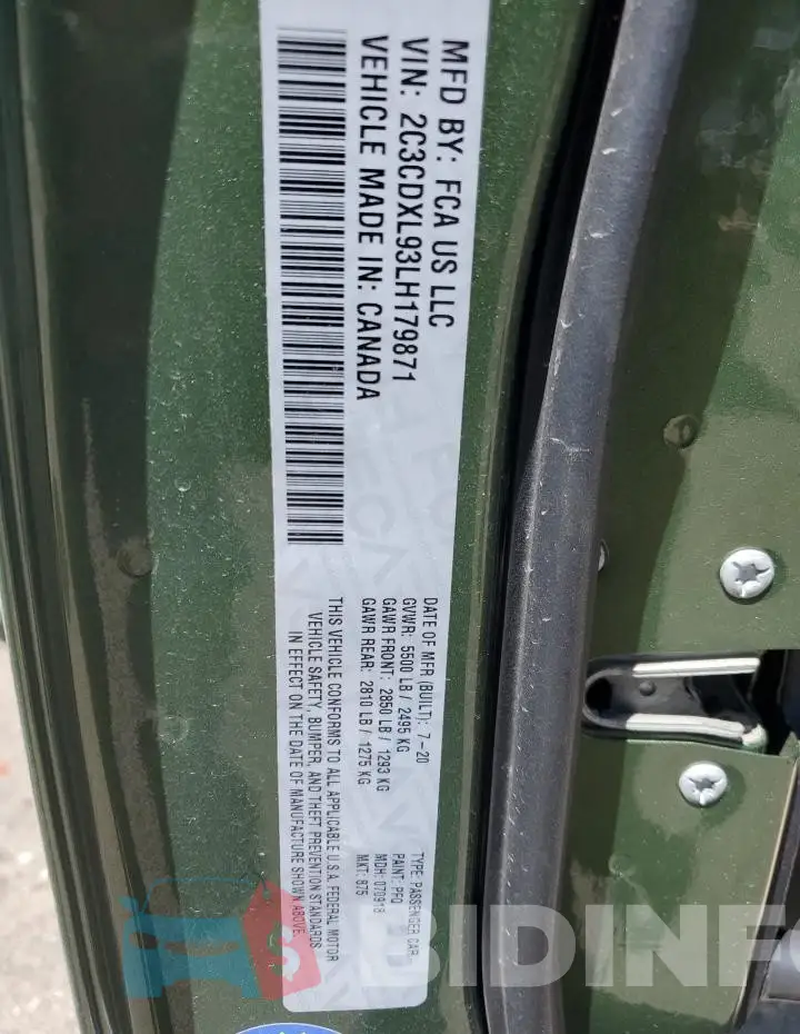 2C3CDXL93LH179871 Photo# 13