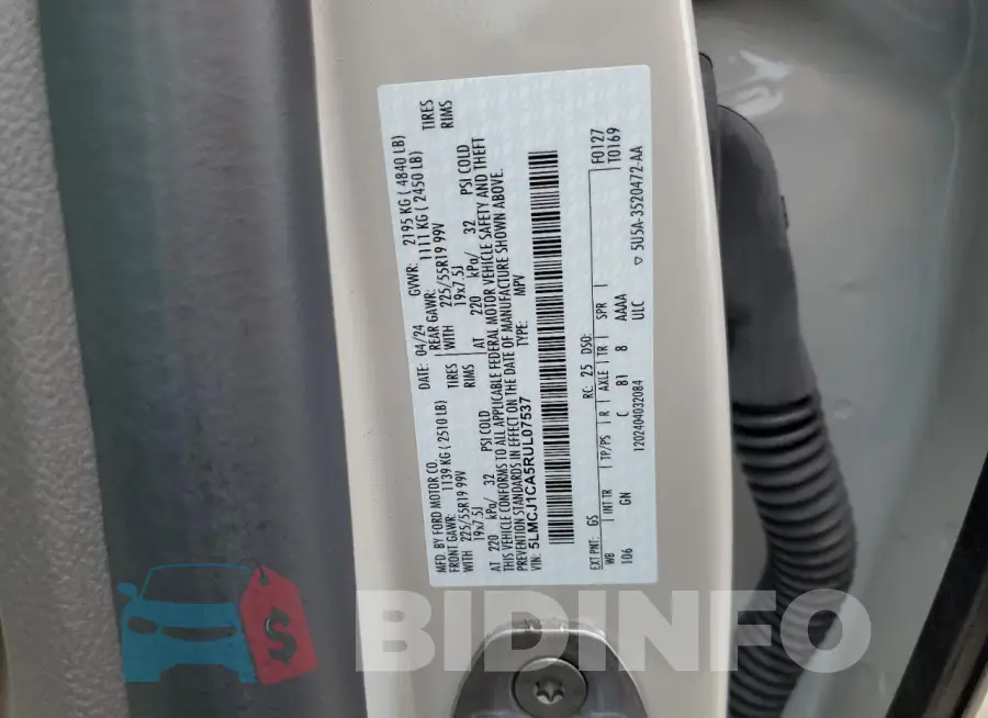 5LMCJ1CA5RUL07537 Photo# 13
