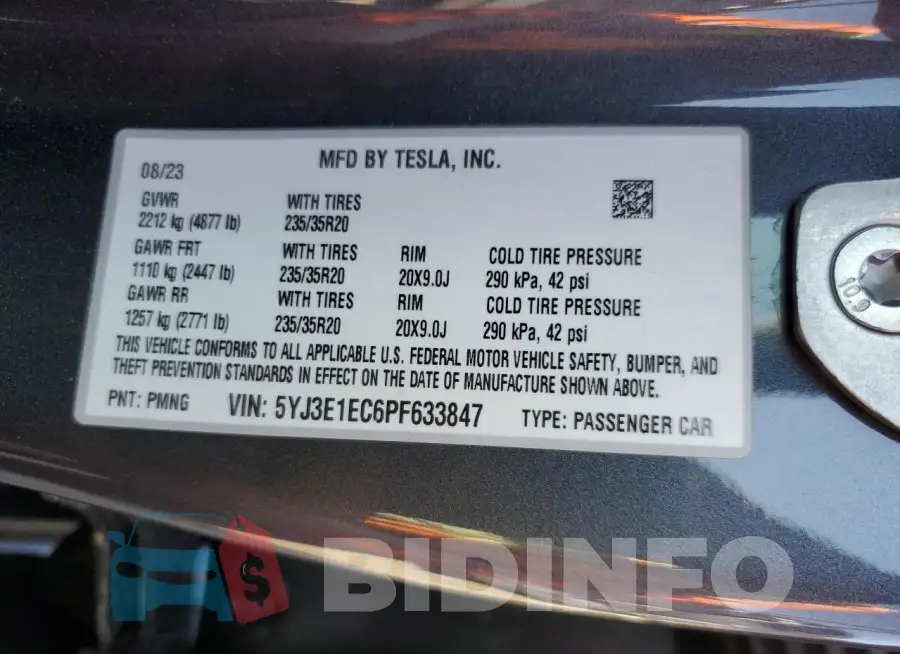 5YJ3E1EC6PF633847 Photo# 12