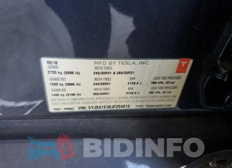 5YJSA1E48JF254615 Photo# 13
