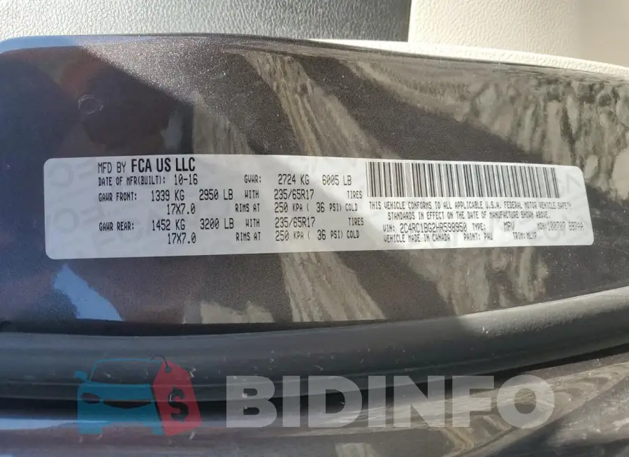 2C4RC1BG2HR598950 Photo# 13