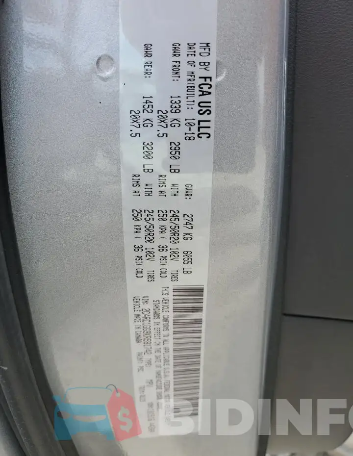 2C4RC1GG9KR581742 Photo# 13