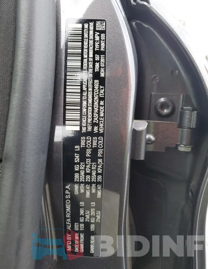 ZASPAKBN2N7D24928 Photo# 14