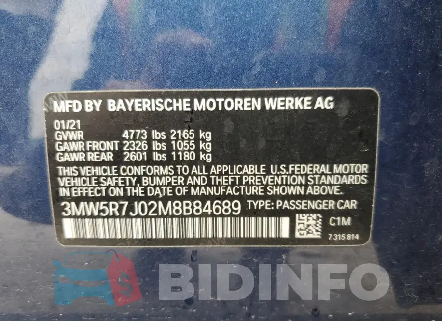 3MW5R7J02M8B84689 Photo# 12