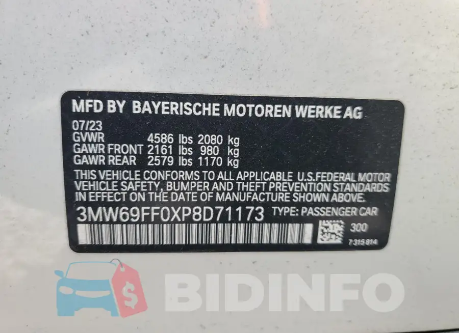 3MW69FF0XP8D71173 Photo# 13