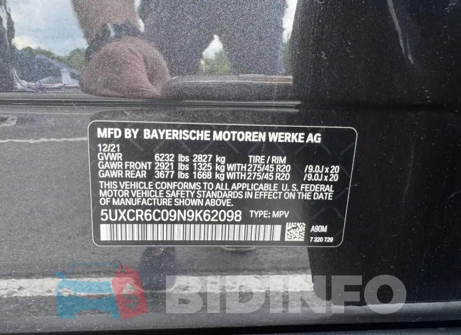 5UXCR6C09N9K62098 Photo# 13