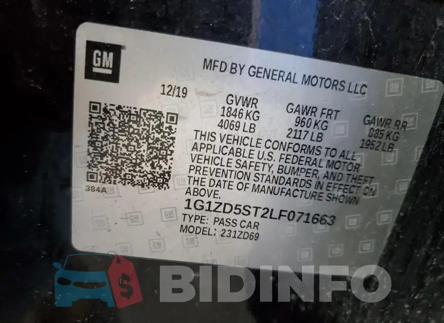 1G1ZD5ST2LF071663 Photo# 12