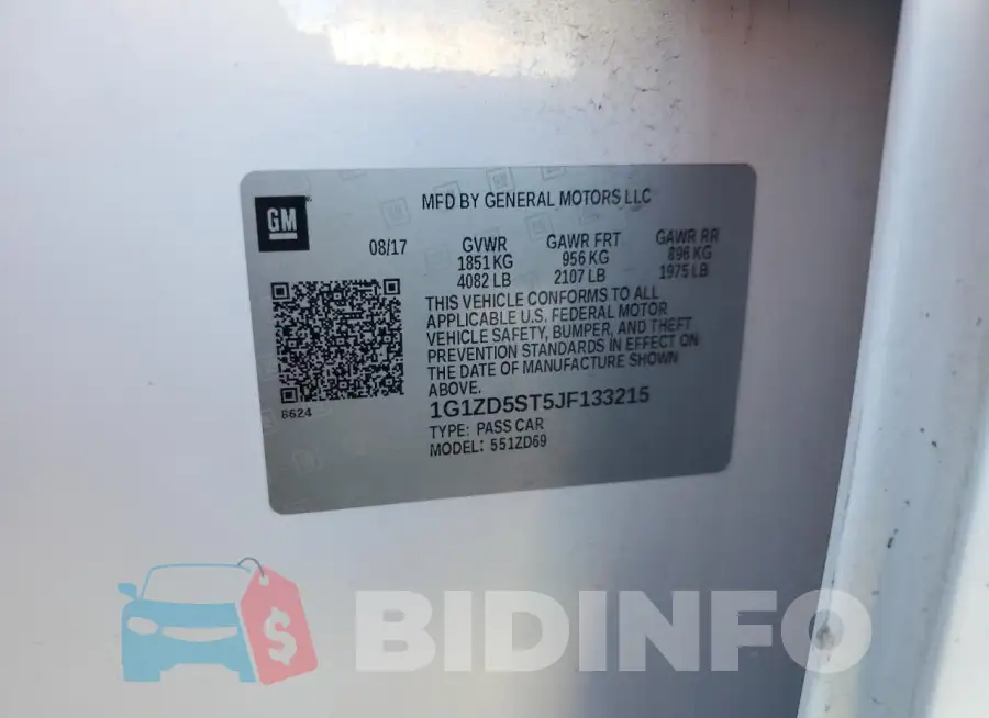 1G1ZD5ST5JF133215 Photo# 12