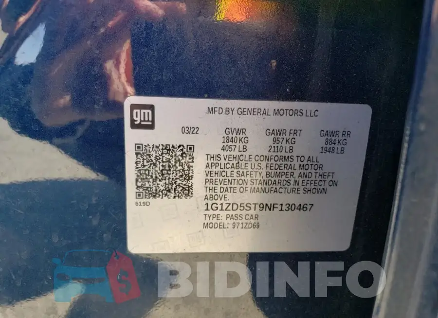 1G1ZD5ST9NF130467 Photo# 12
