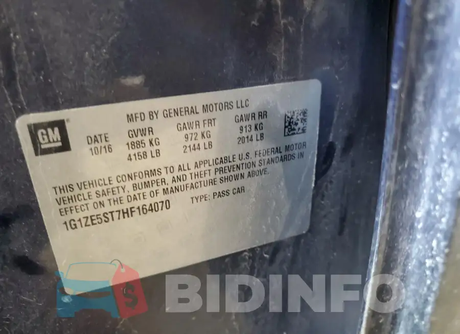 1G1ZE5ST7HF164070 Photo# 12