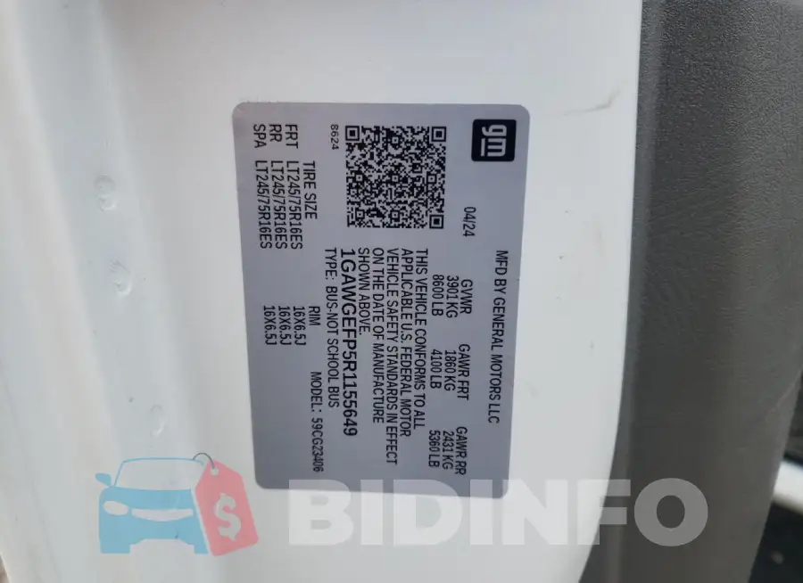 1GAWGEFP5R1155649 Photo# 13