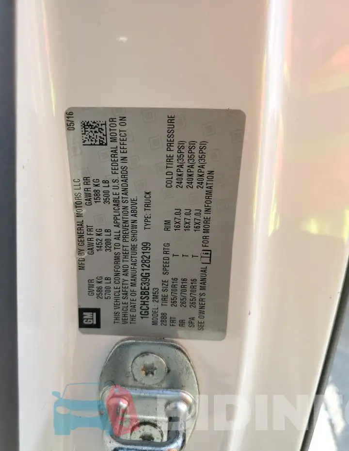 1GCHSBE39G1282199 Photo# 13