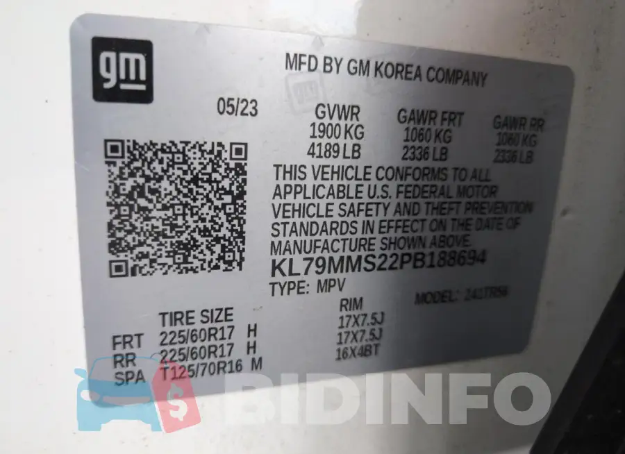 KL79MMS22PB188694 Photo# 14