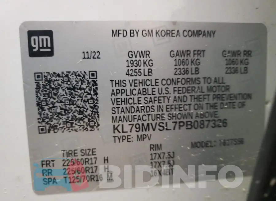 KL79MVSL7PB087326 Photo# 13