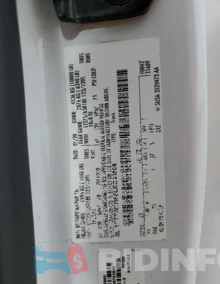 1FT7W2B68LEC45808 Photo# 13