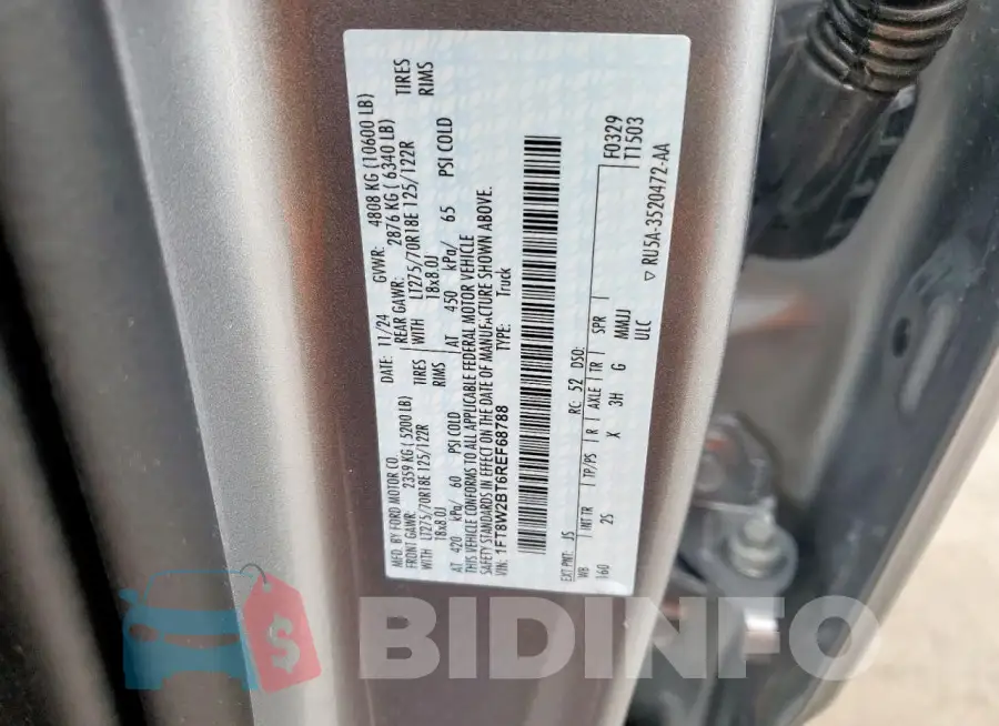 1FT8W2BT6REF68788 Photo# 12