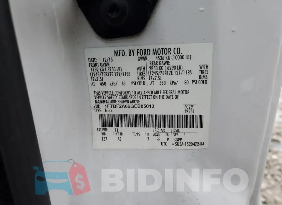 1FTBF2A66GEB85013 Photo# 13