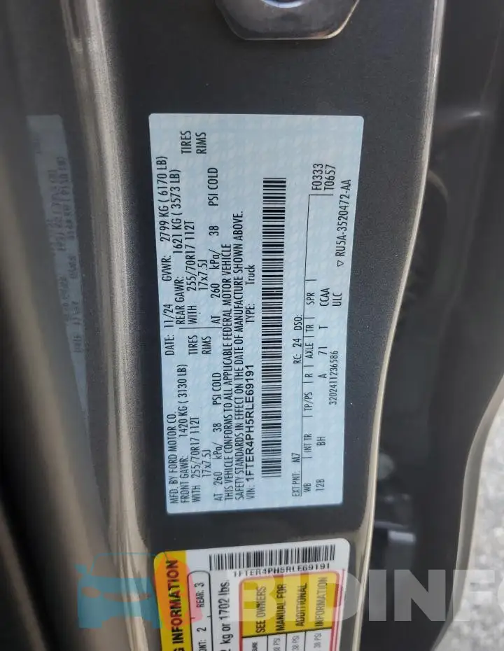 1FTER4PH5RLE69191 Photo# 12