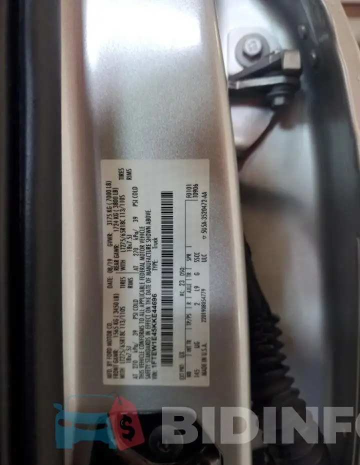 1FTEW1E45KKE44696 Photo# 12