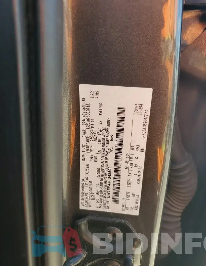 1FTEW1EP4JFB42592 Photo# 12