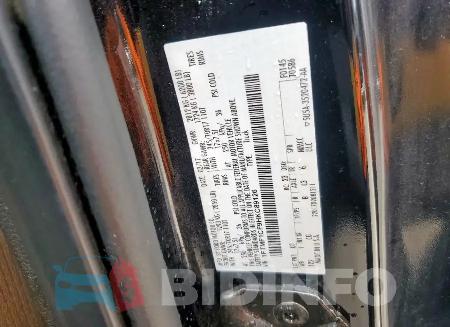 1FTMF1CF9HKC89126 Photo# 13