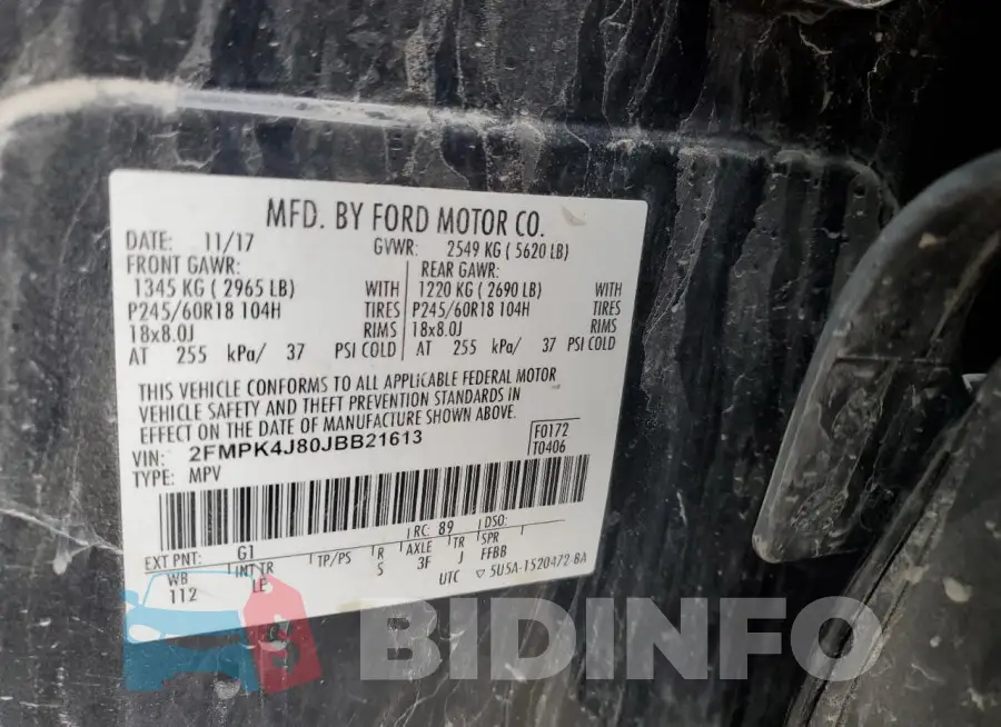 2FMPK4J80JBB21613 Photo# 13