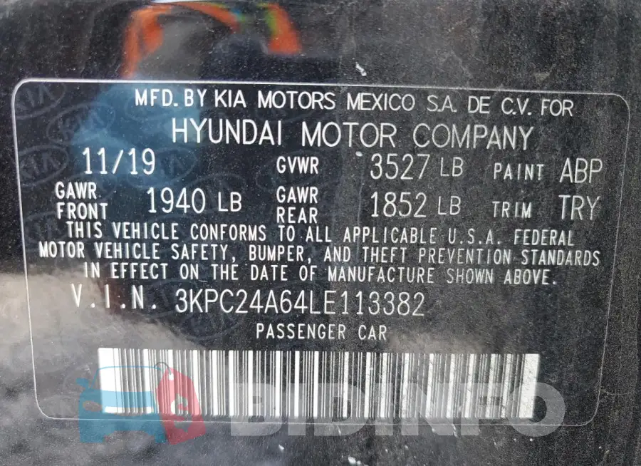 3KPC24A64LE113382 Photo# 12