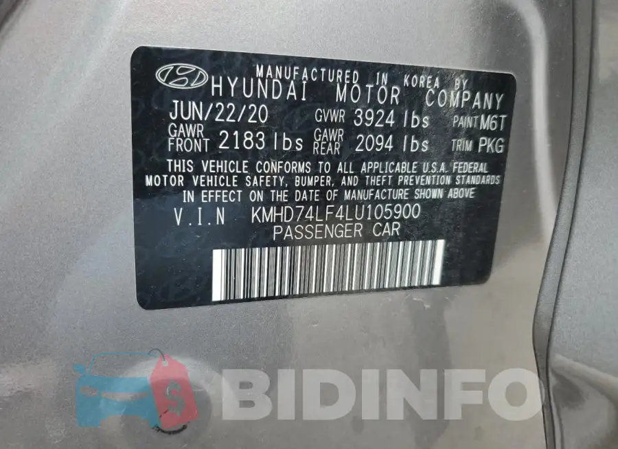 KMHD74LF4LU105900 Photo# 13
