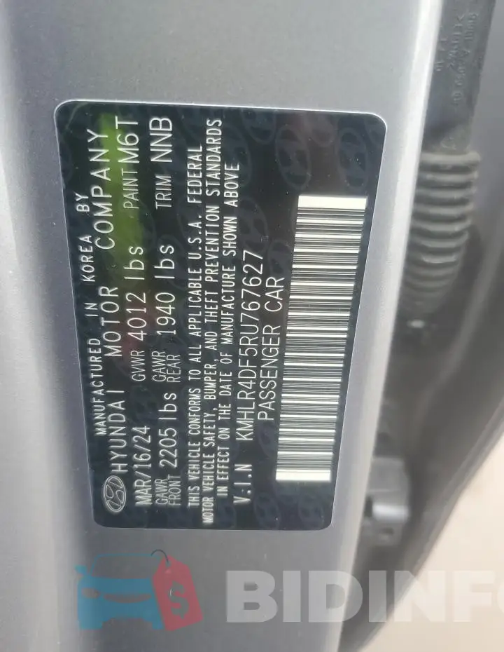 KMHLR4DF5RU767627 Photo# 12