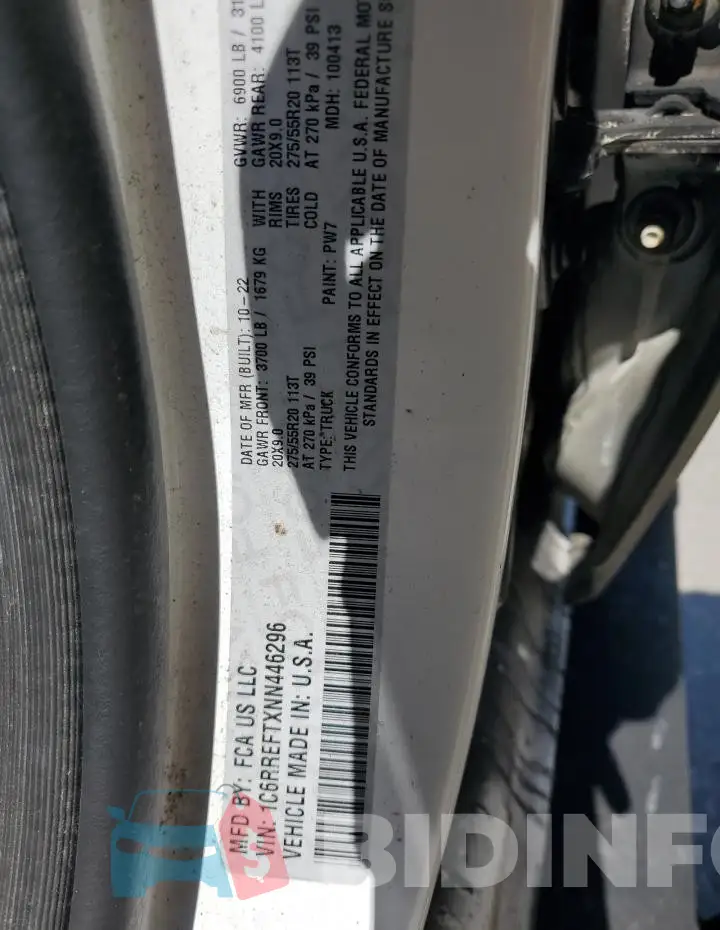 1C6RREFTXNN446296 Photo# 12