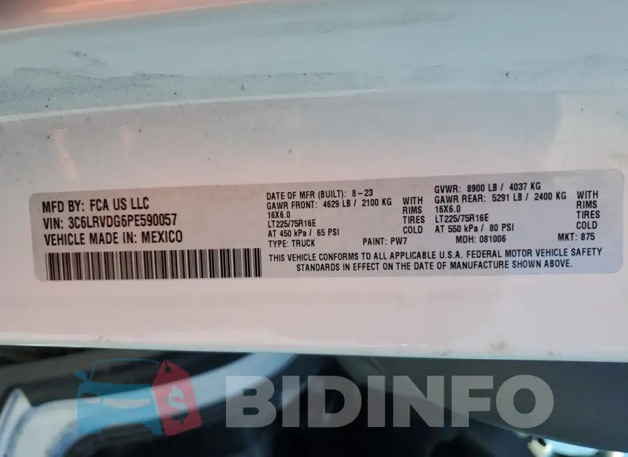 3C6LRVDG6PE590057 Photo# 14
