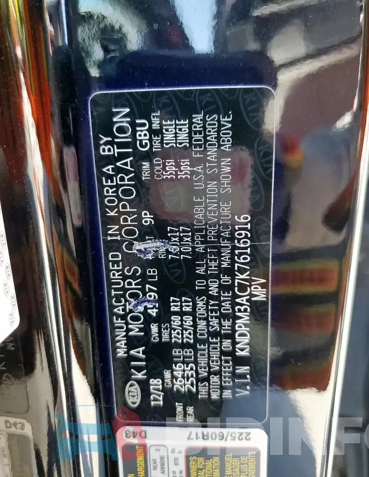 KNDPM3AC7K7616916 Photo# 12