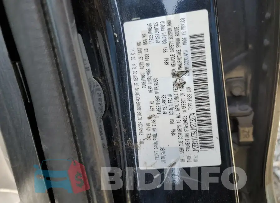 3MZBN1V39JM273274 Photo# 12