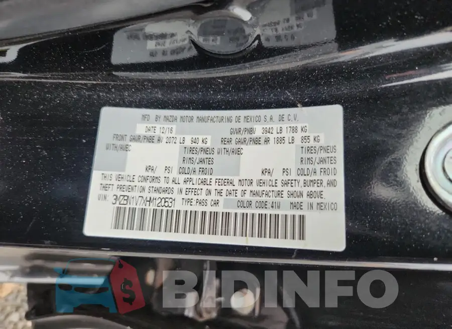 3MZBN1V7XHM120531 Photo# 12