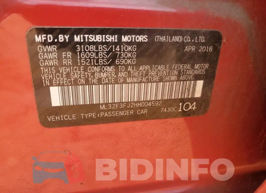 ML32F3FJ2HH004592 Photo# 12