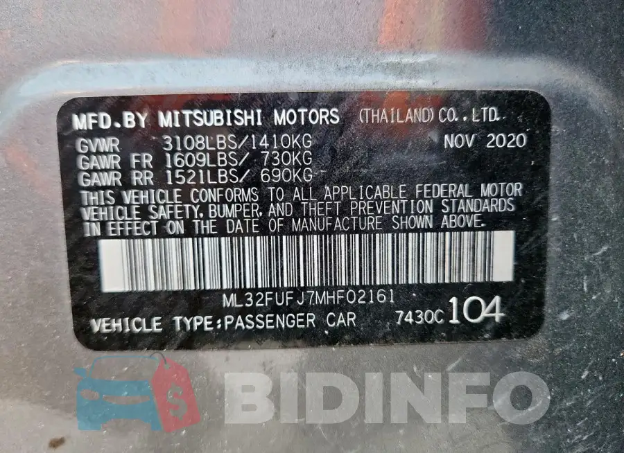 ML32FUFJ7MHF02161 Photo# 13