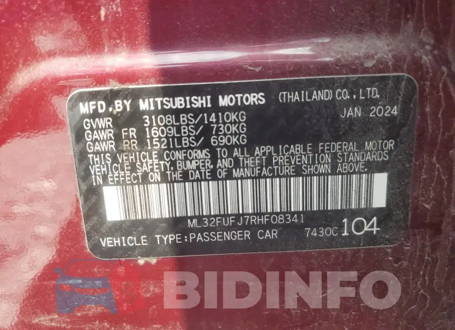 ML32FUFJ7RHF08341 Photo# 12