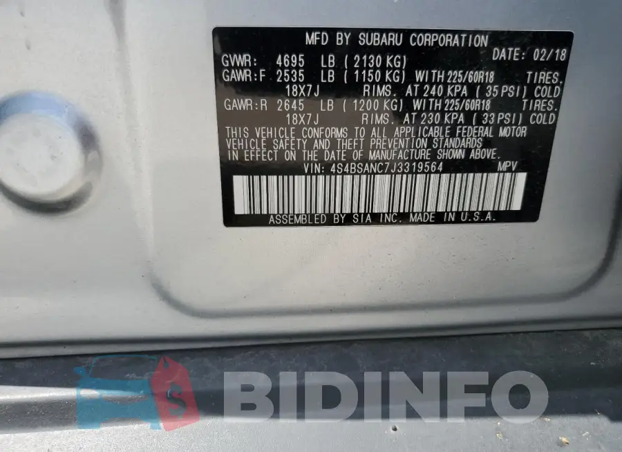 4S4BSANC7J3319564 Photo# 12