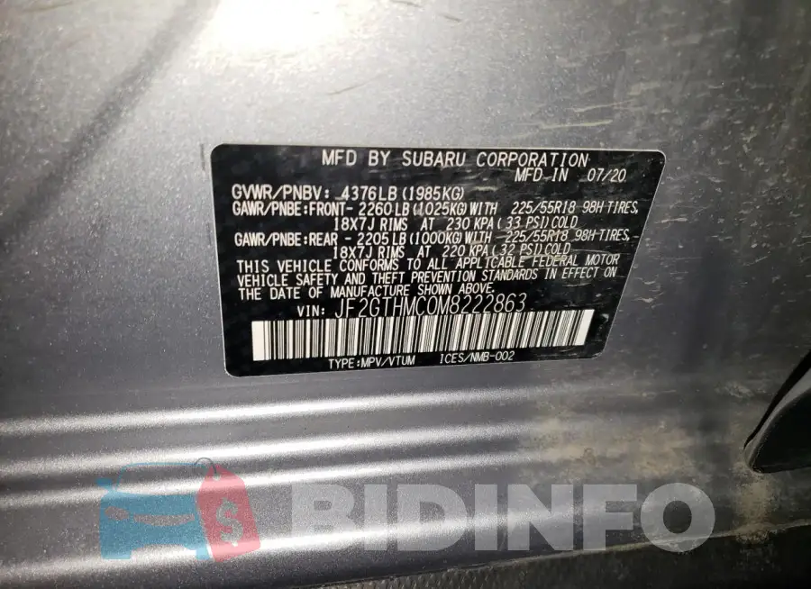 JF2GTHMC0M8222863 Photo# 13