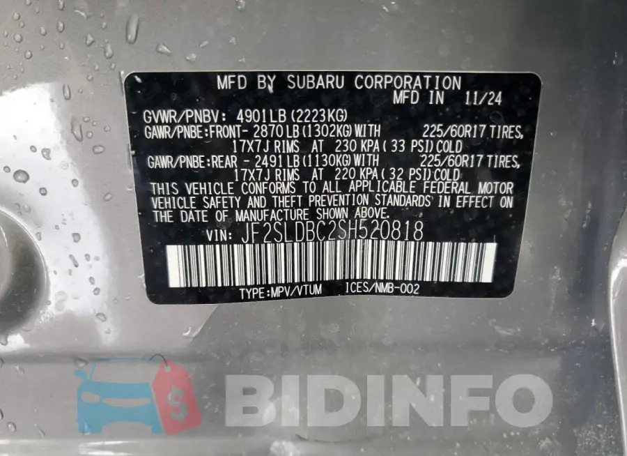 JF2SLDBC2SH520818 Photo# 13