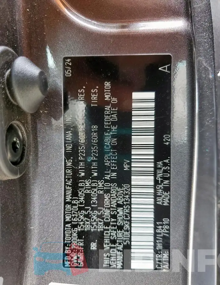 5TDESKFC7RS134320 Photo# 13