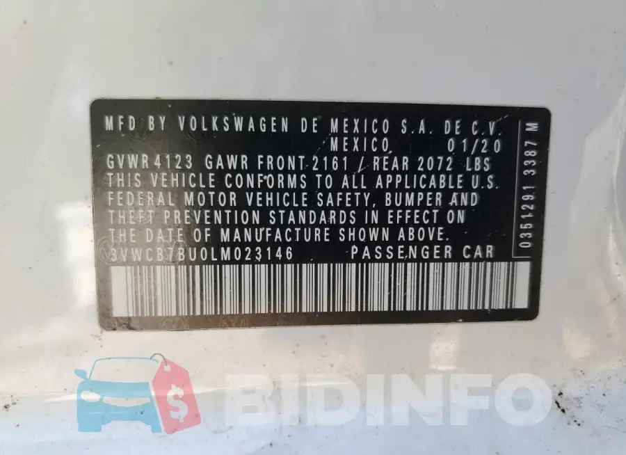 3VWCB7BU0LM023146 Photo# 12