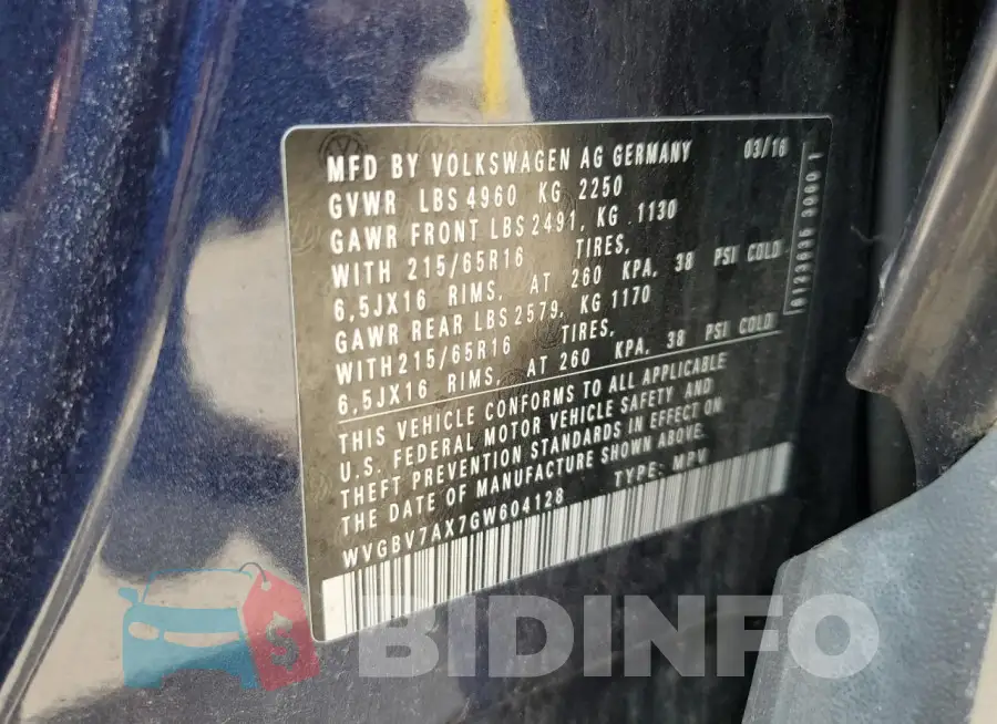 WVGBV7AX7GW604128 Photo# 13