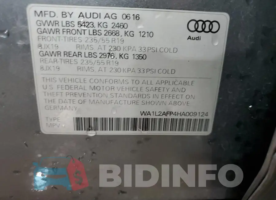 WA1L2AFP4HA009124 Photo# 13