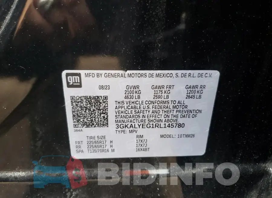 3GKALYEG1RL145780 Photo# 13