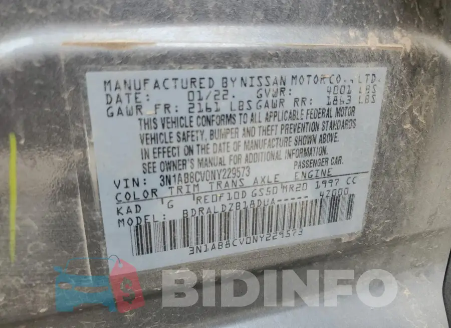 3N1AB8CV0NY229573 Photo# 12