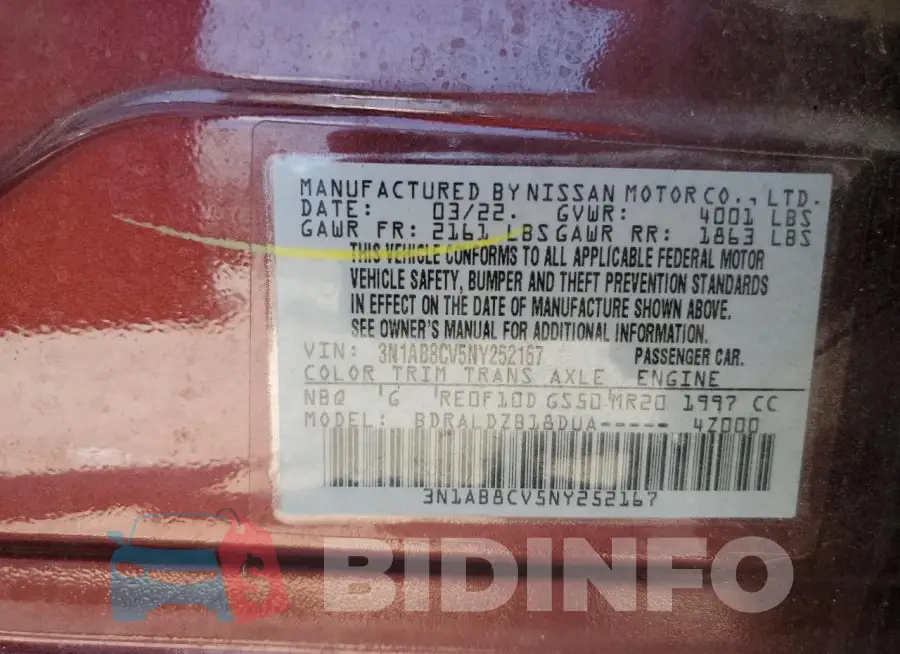 3N1AB8CV5NY252167 Photo# 12