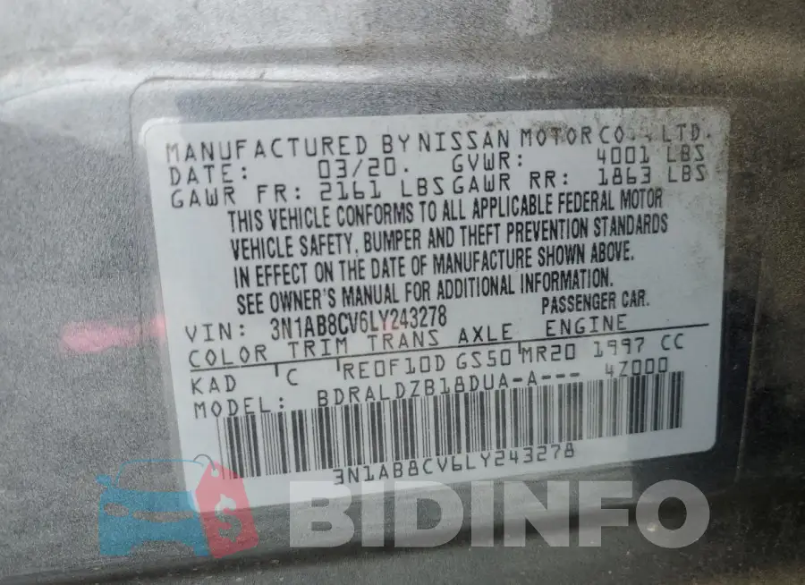 3N1AB8CV6LY243278 Photo# 12