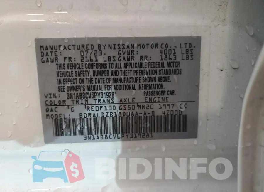 3N1AB8CV6PY319281 Photo# 12